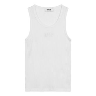 GCDS Gcds Canotta a coste - - Tops - Donna - Bianco - XS