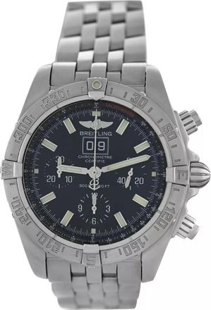 Breitling Pre-owned Breitling Blackbird Chronograph Automatic Chronometer Black Dial Mens Watch A44359