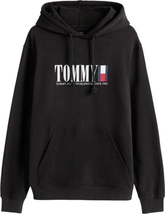 Tommy Jeans Hombre, Sudaderas, Negro, Talla: 2XL