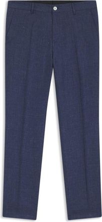 BOSS Slim-fit trousers in a linen blend