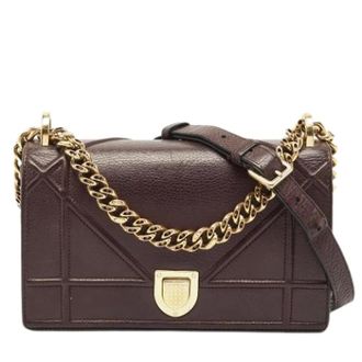 Dior Pre-owned Vintage Leren Crossbodytas - Dames - Pre-owned - Rood - Maat: ONE Size Leer