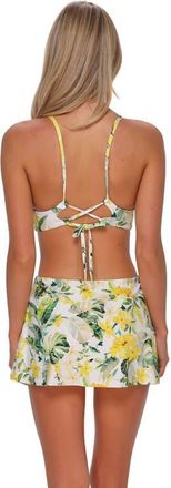 Sunsets Sporty Swim Skirt Bottoms in Isla Soleil Crepe at Nordstrom, Size X-Small