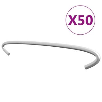 vidaXL Gabion Hooks 50 pcs Galvanized Steel 7.9, 145619