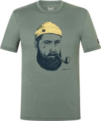 super.natural Sailor Tee Merinoshirt f&uuml;r Herren | oliv