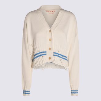 Marni White Cotton Knitwear