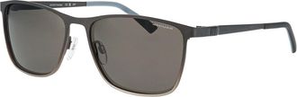 Jaguar 37826 Polarized 6100 Mens Sunglasses Black Size 58