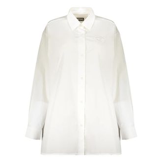 Diesel Shirts, female, White, Size: XS Cotton Shirt