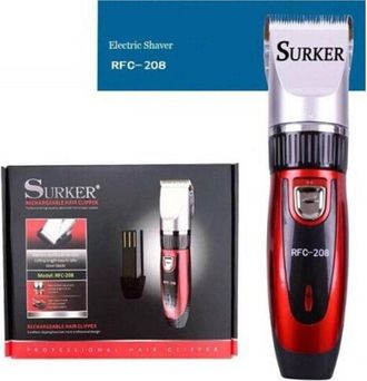 Trade Shop Trade Shop - Rasoio Elettrico Tagliacapelli Surker Rfc-208 Ricaricabile + 4 Pettini
