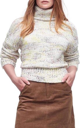 Barbour Berryman Marled Cotton Blend Turtleneck Sweater in Multi at Nordstrom Rack, Size 10 Us / 14 Uk