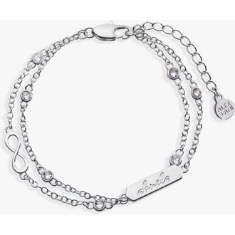 Alex and Ani Abuela Infinity Adjustable Chain Bracelet in Silver at Nordstrom