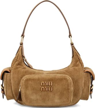 Miu Miu Borsa a spalla Pocket - Marrone
