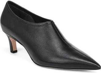 Favorite Daughter Stoj Pointed Toe Kitten Heel Ankle Bootie in Black at Nordstrom, Size 8.5