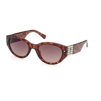 Guess Sunglasses, female, Brown, Size: 55 MM Stylish Sunglasses with Gradient Brown Lens