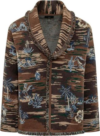 Alanui Multicolor Shawl Neck Cardigan