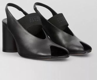 Maison Margiela slingback sandals open toe block heel