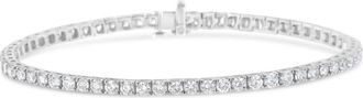 House of Brilliance IGI Certified 8.0 Cttw Diamond 14K White Gold Classic 7 Tennis Bracelet (H-I Color, I1-I2 Clarity)