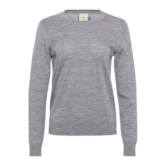 Julie Fagerholt - Heartmade Rondgebreide bovenkleding - Dames - Ronde hals truien - Grijs - XS - Truien & Vesten