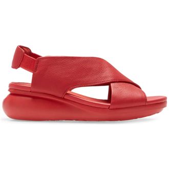 Camper Balloon K200066 Leather Womens Slingbacks Sandals - Red - Size:UK 6