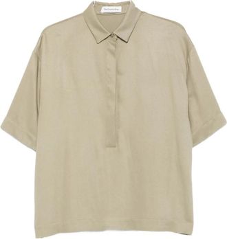 Frankie Shop Eda Poloshirt - Dames - Polos - Groen - S - Tops
