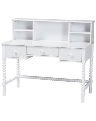 Baxton Studio Archwood Writing Desk With Hutch
