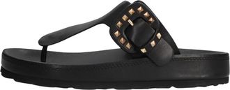 Stefano Lauran Dk 5668 Suede Slipper - Dames - Slippers - Zwart - 39 EU - Su&egrave;de - Schoenen