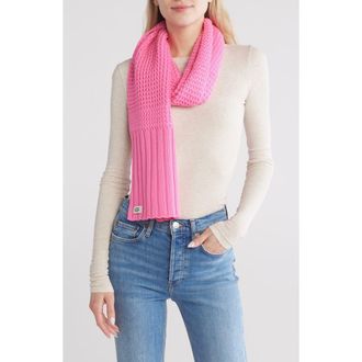 UGG Textured Knit Scarf in French Pink at Nordstrom Rack