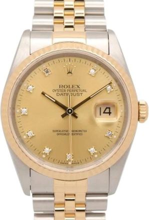 Rolex Pre-owned Datejust 36mm - - Pre-owned - Uomo - Giallo - ONE SIZE