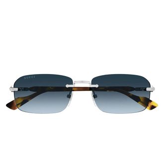 Gucci Sunglasses Gg1221 S 007 Silver/Blue Men
