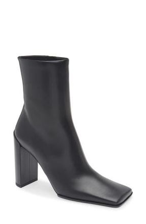 Alaia Square Toe Bootie in Noir at Nordstrom Rack, Size 10Us / 40Eu