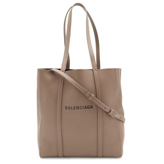 Balenciaga Brown Leather Shoulder Bag Tote Bag (Pre-Owned)