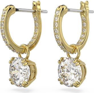 Swarovski Stilla Huggie Hoop Earrings in Yellow at Nordstrom
