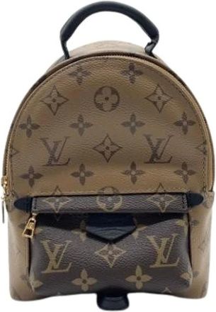 Louis Vuitton Pre-owned Backpacks, female, Brown, Size: ONE SIZE Pre-owned Palm Springs Mini Backpack