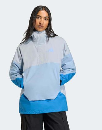 adidas adidas Performance - Terrex Xploric - Anorak impermeabile a 2,5 strati blu