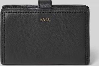 HUGO BOSS Portemonnaie aus echtem Rindsleder Modell LENAH MEDIUM WALLET in Black, Gr&ouml;&szlig;e 1