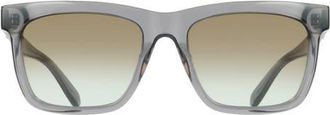 Ferragamo 55mm Gradient Rectangle Sunglasses in Transparent Grey at Nordstrom