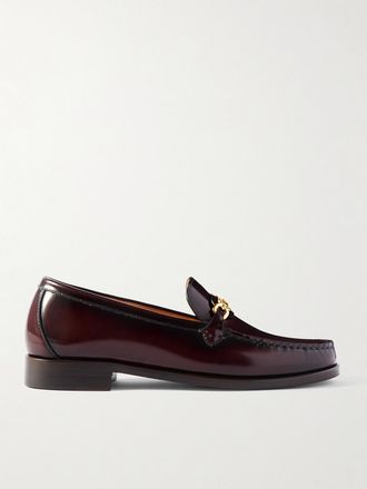 Tom Ford Mocassini In Pelle Con Decorazione - Bordeaux