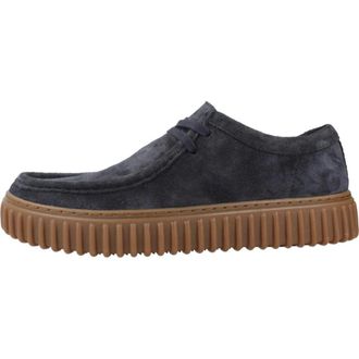 Clarks Torhill Lo - Heren - Veterschoenen - Blauw - 41 EU - Su&egrave;de - Schoenen
