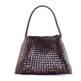 Dragon Diffusion Handbags, female, Brown, Size: ONE SIZE Brown Leather Mini Bag with Straps