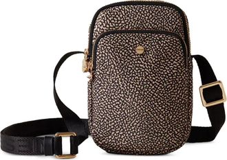 Borbonese zip-fastening phone bag - Marrone