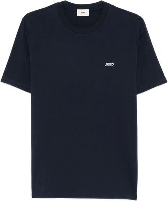 Autry logo T-shirt - men - Cotton - L - Blue