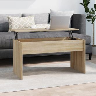 vidaXL Mesa De Centro Madera Ingenier&iacute;a Roble Sonoma 102x50,5x52,5 Cm Vidaxl