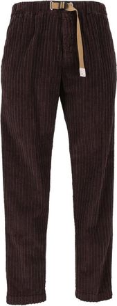 White Sand Pantalone lungo a righe larghe in velluto a coste - Trousers - Hombre - Marr&oacute;n - XL