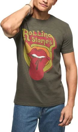 Lucky Brand Rolling Stones Graphic Cotton T-Shirt in Beluga at Nordstrom, Size Xx-Large