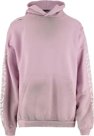 Balenciaga Stencil Medium Fet Felpa con cappuccio