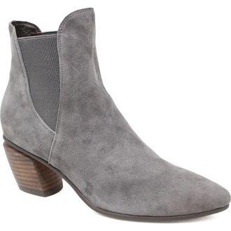 Django & Juliette Jinks Pointed Toe Chelsea Boot in Grey Suede at Nordstrom, Size 39