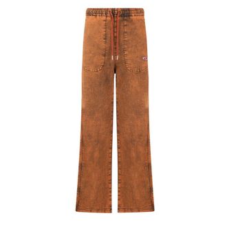 Diesel Wide Jeans, male, Orange, Size: XL D-Martians Track Jeans