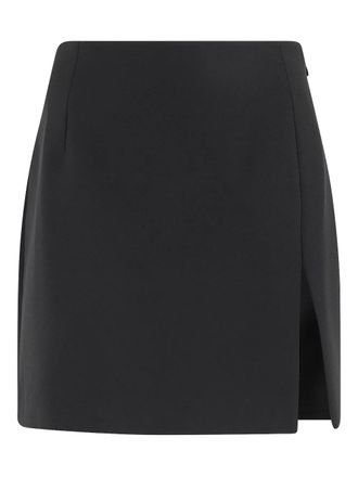 Andamane Straight rok met zijsplit - Zwart