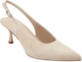Marc Fisher Reynna Pointed Toe Slingback Pump in Natural at Nordstrom Rack, Size 6.5