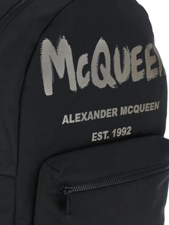 Alexander McQueen Alexander McQueen Businesstaschen & Reisegepäck - Graffiti Metropolitan Backpack - Gr. unisize - in Schwarz - für Damen