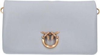 Pinko Grey Love Click Calf Leather Bag